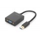 Digitus DA-70840 USB 3.0 VGA Negro